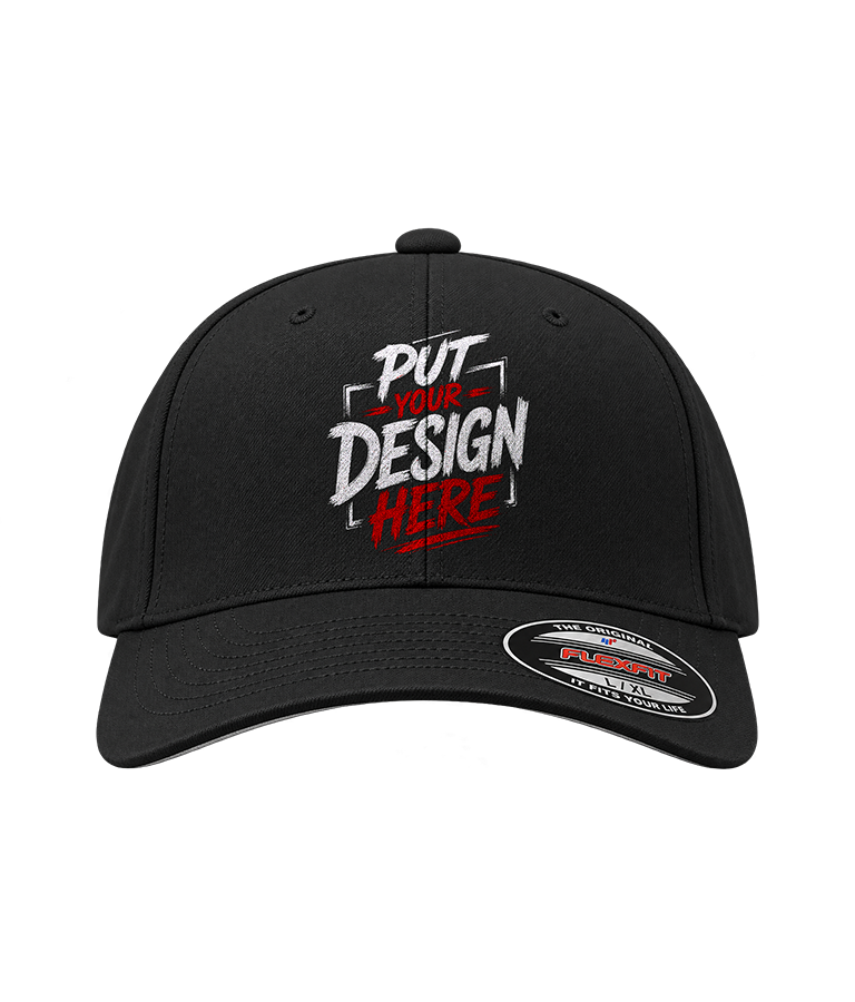 Flexfit 6277 Custom 6-Panel Fitted Baseball Cap – Original Athletic Fit Hat