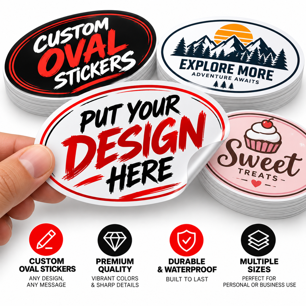 OVAL STICKERS