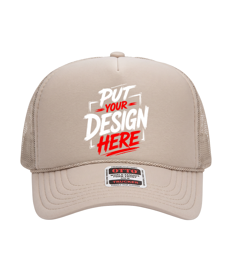 OTTO CAP 32-467 – 5-Panel Mid Profile Foam Front Trucker Hat