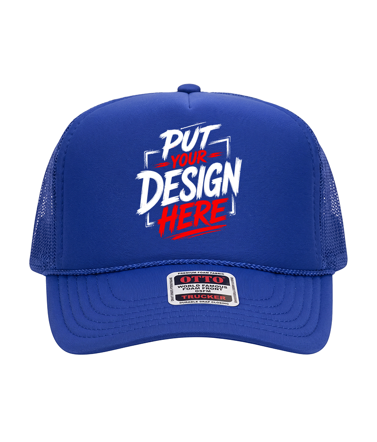 OTTO CAP 32-467 – 5-Panel Mid Profile Foam Front Trucker Hat