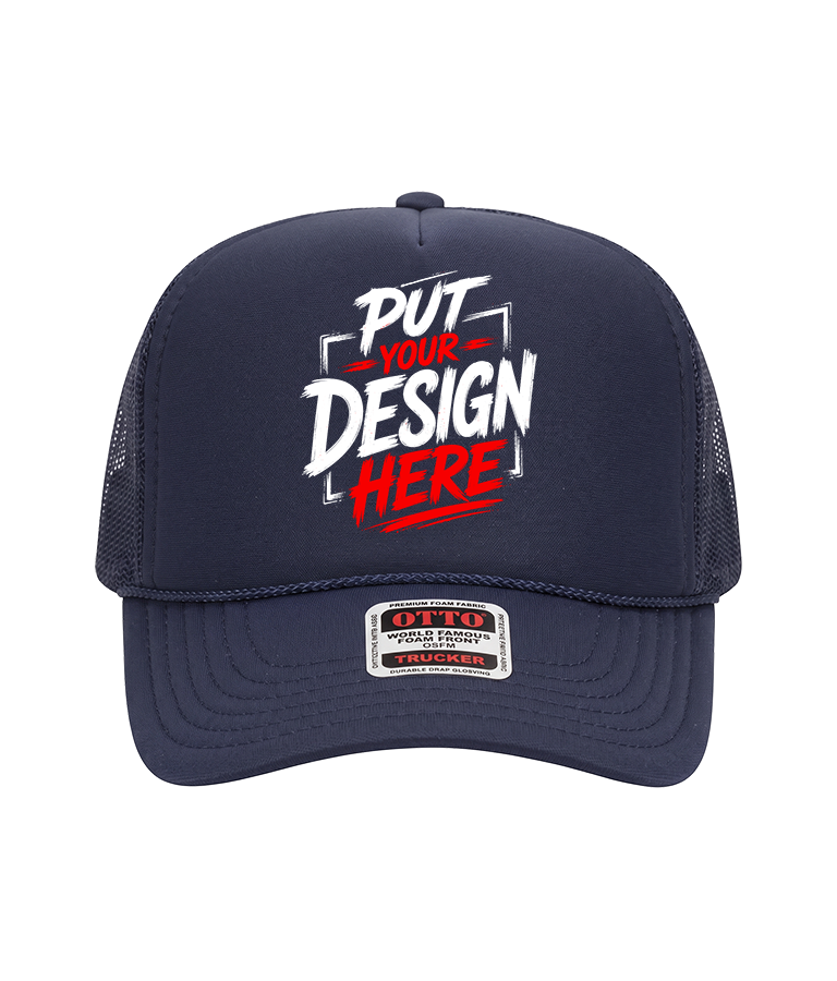 OTTO CAP 32-467 – 5-Panel Mid Profile Foam Front Trucker Hat