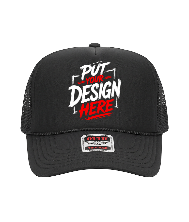 OTTO CAP 32-467 – 5-Panel Mid Profile Foam Front Trucker Hat