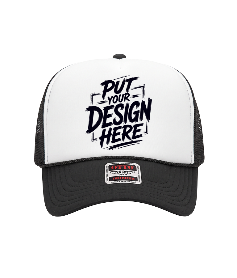 OTTO CAP 32-467 – 5-Panel Mid Profile Foam Front Trucker Hat